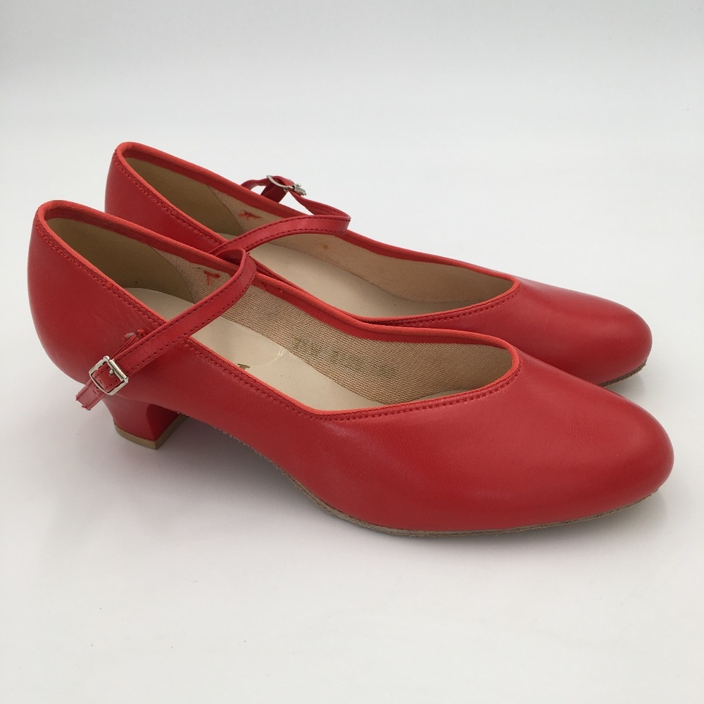 Vintage Prance A Round Rockabilly 50's Red Shoes